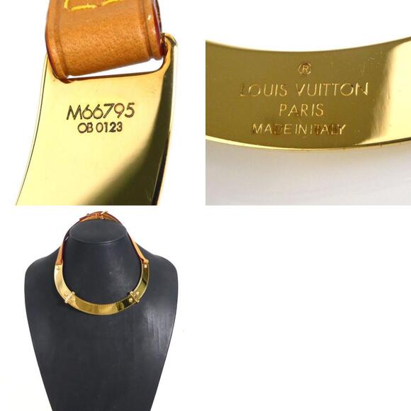 LOUIS VUITTON Brown Leather Necklace - Picture 5 of 5